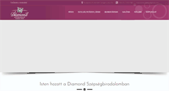 Desktop Screenshot of diamondszepsegszalon.hu